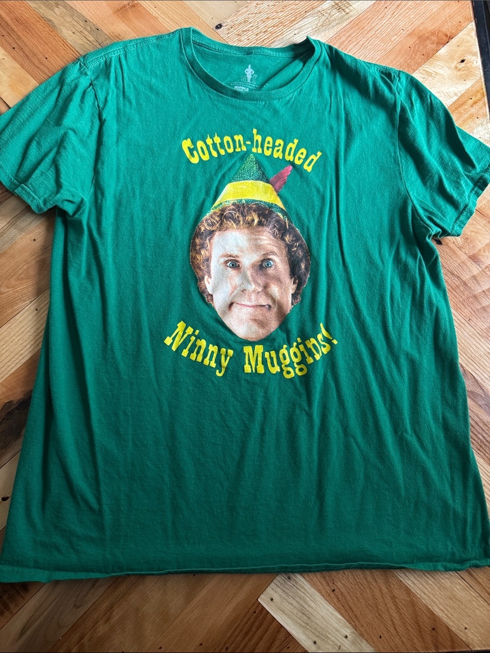 Green Graphic 'Cotton-headed Ninny Muggins' Tee